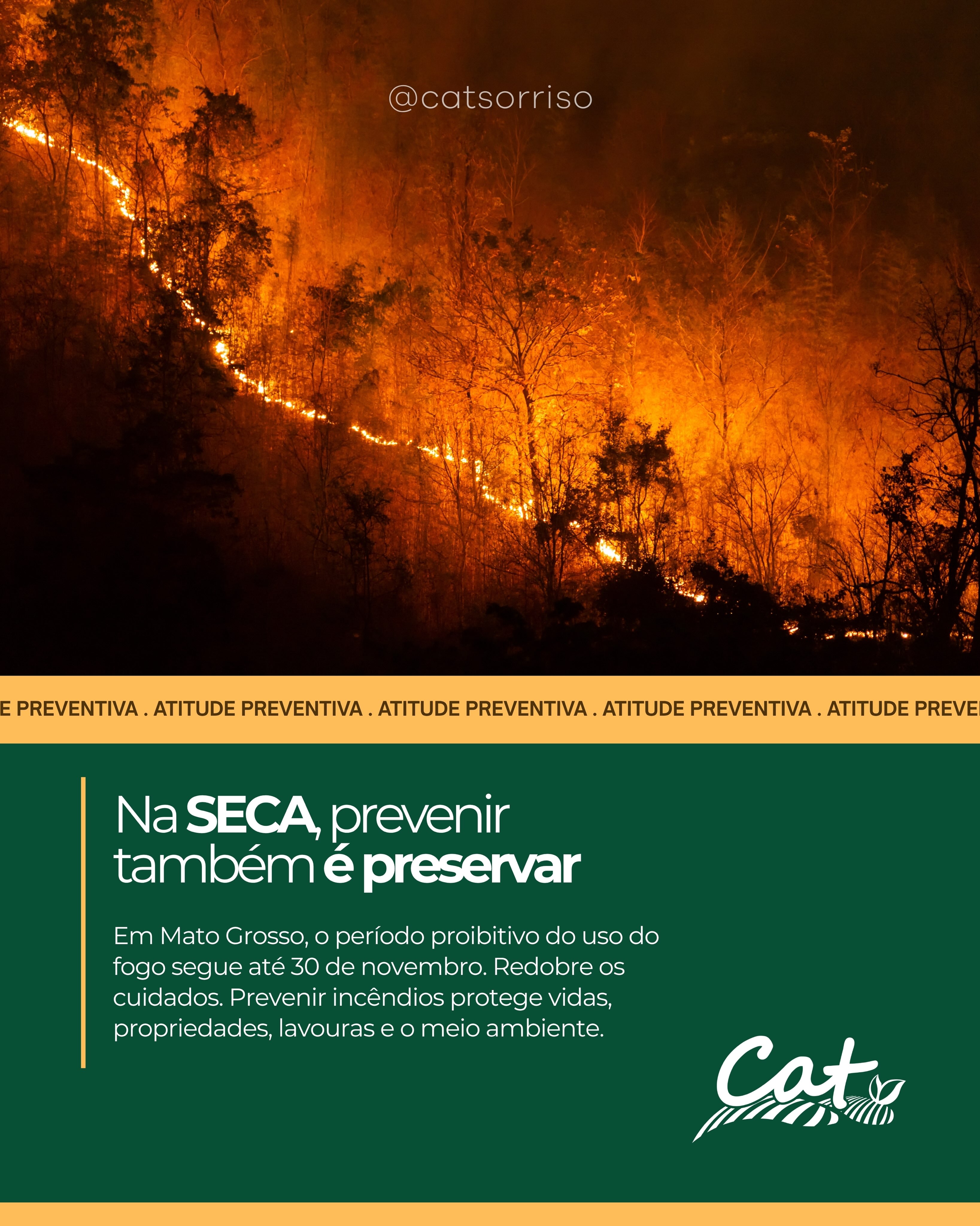 O período de seca exige atenção redobrada no campo e na cidade. Com a vegetação mais seca…